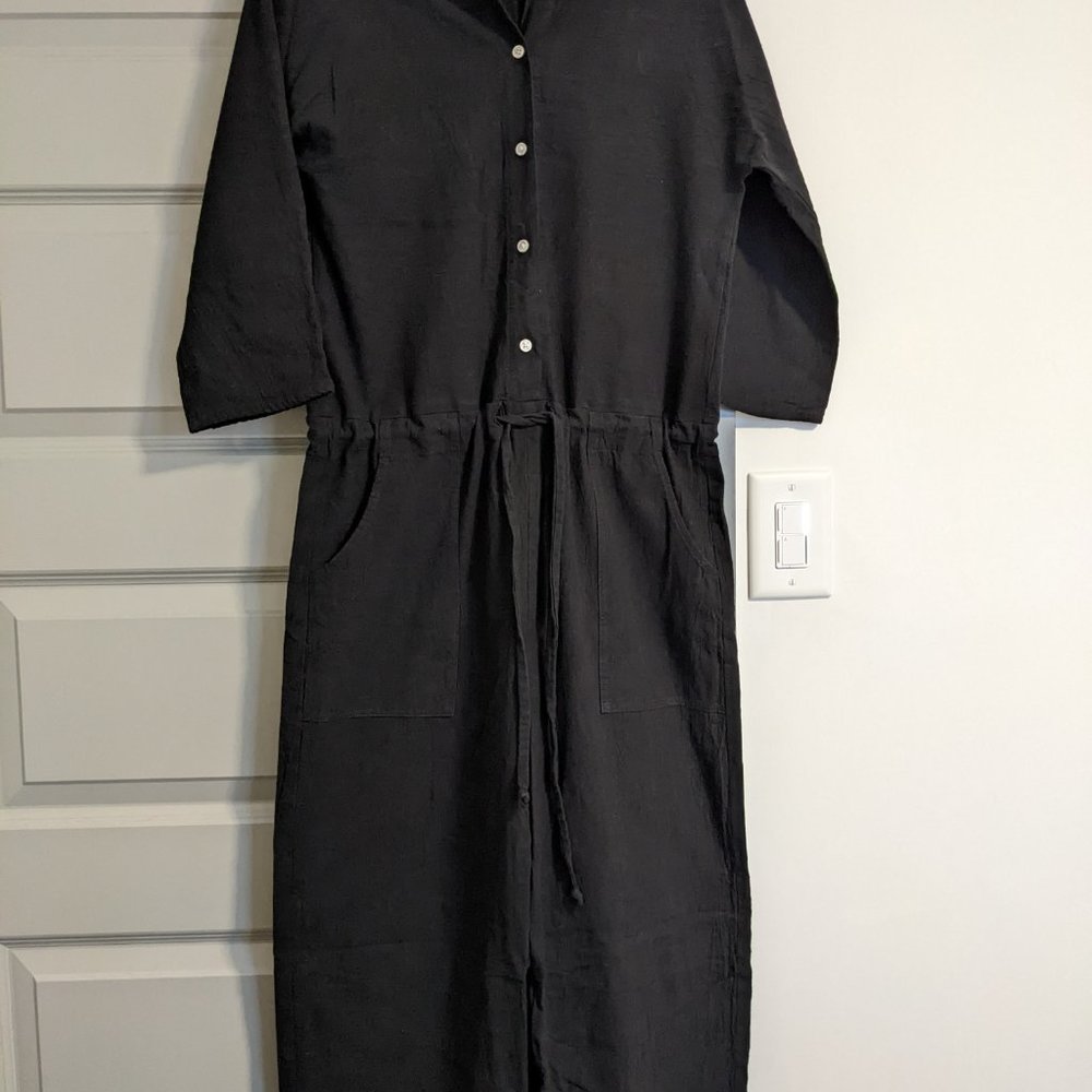 Hackwith Design House Painter Jumpsuit in Black, Small